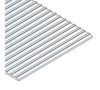 evergreen- Lamiera ondulata piegata, 1 x 150 x 300 mm, griglia 9,50 mm, 1 Pezzo, Raster, 4523