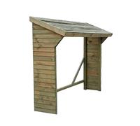 Evergreen Legnaia tetto spiovente deposito porta legna giardino esterno EG51258