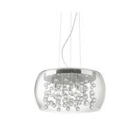 Sospensione Moderna Audi-80 Metallo Trasparente 5 Luci G9 3W 3000K Luce Calda