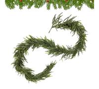 Evergreen Pine Garland - Faux Norfolk Pine Greedery, Decorazioni natalizie per le vacanze | Real Touch Christmas Garland, simulazione artificiale piante verdi, ghirlande decorative per porte a v
