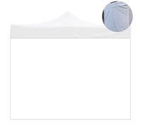 Divina Garden Telo laterale 2x2mt bianco impermeabile ricambio per gazebo richiudibile 2x2mt - EG49485