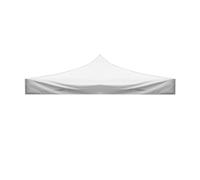 Divina Garden Evergreen Telo Tetto di Ricambio per Gazebo 2x2mt Bianco Tessuto PVC Impermeabile 9009/1