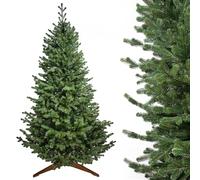 Evergreen Tree® Albero di Natale artificiale 150 | 180 | 210 | 230 | 250 cm - Fedele al 100% stampo ad iniezione artificiale con supporto in legno naturale, Made in EU Christmas Tree