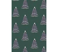 Evergreen Tree Hardcover Journal | 6”x9” Green Holiday Notebook with Winter Tree Pattern, 200 College-Ruled Pages, Cozy Seasonal Writing Journal or Gift