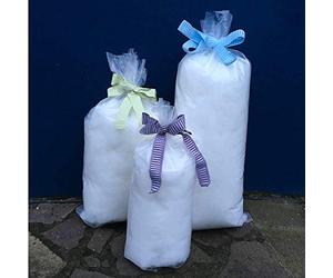 EVERGREENWEB 1 kg Imbottitura Ovatta Cotone Sintetico Alta qualità per Imbottiture Cuscini, trapunte, divani, poltrone, Peluche, Resistente Alte Temperature, Fiocchi in Fibra di Poliestere Lavabile