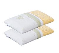 EVERGREENWEB Coppia Cuscini Cervicale 40x70 Alti 12 cm Modello Saponetta 100% Memory Foam, Fodere Aloe Vera e Cotone Sfoderabili 2 Guanciali Letto per Dolori al Collo con Dispositivo Medico Offerta