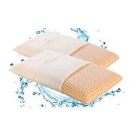 Evergreenweb - Coppia Cuscini Memory Foam 40x70 alti 12 cm da Letto Lavabili in Lavatrice SUPER IGIENICI Fodera Antiacaro Sfoderabile Guanciali Collo per Cervicale ORTOPEDICI x tutti Letti e Materassi