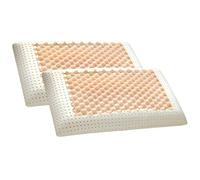 Evergreenweb - Coppia Cuscini Memory Foam, Modello Saponetta Air Massage Alti 12 cm, Doppia Fodera Silver e Cotone Naturale, Guanciali Letto Ideali per Cervicale, Traspiranti Termosensibili Antiacaro