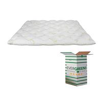 EVERGREENWEB - Correttore Materasso Matrimoniale 180x200 Alto 7 cm in MEMORY FOAM con Fodera in Fibra Bambù, Topper Letto, Coprimaterasso Imbottitura 100% Effetto Piuma Morbido Futon Ortopedico BAMBOO