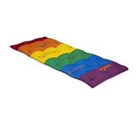 EVERGREENWEB - Correttore Materasso Singolo 80x190 Alto 7 cm in Memory Foam MED Rivestimento ARCOBALENO, Topper Letto Coprimaterasso con Imbottitura Fiocco 100% Effetto Piuma Futon Ortopedico #ONELOVE