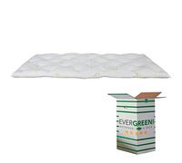 EVERGREENWEB - Correttore Materasso Singolo 80x200 Alto 7 cm in MEMORY FOAM con Fodera in Fibra Bambù, Topper Letto Coprimaterasso Imbottitura Fiocco 100% Effetto Piuma Morbido Futon Ortopedico BAMBOO