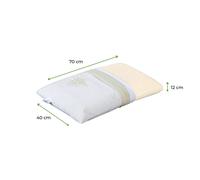 Evergreenweb Cuscino Lattice o Memory Foam Tessuto Aloe Vera Altezza 9-12-18 cm