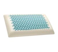 Evergreenweb - Cuscino Memory Foam 40x70 Alto 12 cm, Modello Saponetta Air Massage Doppia Fodera Silver e Cotone Naturale Lavabile, Guanciale Letto per CERVICALE, Traspirante Termosensibile Antiacaro