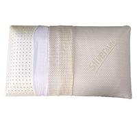 Evergreenweb - Cuscino Memory Foam Cervicale Misura 42x72 Alti 15 cm, Doppia Fodera in Silver Life e Cotone Naturale Sfoderabile e Lavabile, Guanciale Letto Trilogy