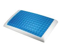 Evergreenweb - Cuscino Memory Foam con GEL Forato Traspirante Anallergico Saponetta per CERVICALE 2 Fodere Coolmax® e 100% Cotone Antiacaro Guanciale Letto Sfoderabile Lavabile in Lavatrice OFFERTA