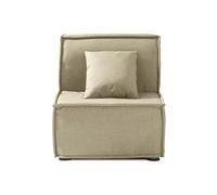 EVERGREENWEB - Divano Letto 2 in 1 con Materasso Singolo 80x190 Ortopedico, Prontoletto RICHIUDIBILE 1 Posto con Rivestimento SFODERABILE e Lavabile, Cuscino SUPERSOFT Abbinato color Beige - ELLEN