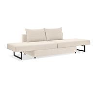 EVERGREENWEB - Divano letto chaise longue 3 posti trasformabile in comodo Letto Matrimoniale | Divano letto Angolare con Penisola | Design Moderno lunghezza 230 cm | Colore Beige | Angélique