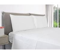 EVERGREENWEB - Federe Cuscini Letto Matrimoniale 50x80 cm, Set di 2 copricuscini in Puro Cotone con patella interna, Anallergico, lavabile in lavatrice - Bianco