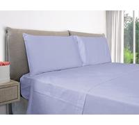 EVERGREENWEB - Federe Cuscini Letto Matrimoniale 50x80 cm, Set di 2 copricuscini in Puro Cotone con patella interna, Anallergico, lavabile in lavatrice - Glicine