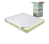 EVERGREENWEB - Fodera per Materasso Matrimoniale 140x200 Alto 18-20 cm, Rivestimento Bianco Sfoderabile con Cerniera, Coprimaterasso Imbottitura Anallergica, Fascia Traspirante, Cover Lavabile Jolly