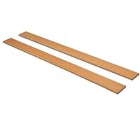 EVERGREENWEB - Kit 2 Doghe Letto in Legno RINFORZATE, lunghezza 159cm larghezza 6,4cm spessore 0,8cm misura STANDARD Listelli di ricambio in Faggio Multistrato ECOLOGICO per tutte le Reti Matrimoniali