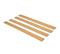 EVERGREENWEB - Kit 4 Doghe Letto in Legno RINFORZATE, lunghezza 119cm larghezza 6,4cm spessore 0,8cm - misura STANDARD, Listelli di ricambio in Faggio Multistrato ECOLOGICO, per tutte le Reti e Letti