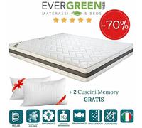 EVERGREENWEB Materasso BONNEL Extra Comfort + Cuscino GRATIS