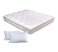 EVERGREENWEB - Materasso Matrimoniale 140x190 Alto 25 cm con Topper Correttore I
