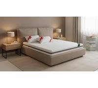 Evergreenweb - Materasso Matrimoniale 160x190 Alto 18 cm con 2 Cuscini in Memory Foam GRATIS Lastra in Waterfoam Ortopedico Rivestimento SFODERABILE Effetto Massaggiante per tutti Reti e Letti, SLEEPY