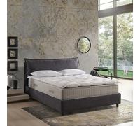 EVERGREENWEB - Materasso Matrimoniale 160x195 DISPOSITIVO MEDICO con Topper in Memory Foam Alto 32 cm con Imbottitura Effetto Piuma + Coppia Cuscini Letto GRATIS, Ortopedico, Rivestimento MASSAGIANTE