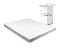 EVERGREENWEB Materasso Matrimoniale Ortopedico 140x190 Altezza 14 Cm in Waterfoam - Ottimo materassino per secondo letto, per divano letto - Lastra in Poliuretano Rivestimento ANALLERGICO - DAY