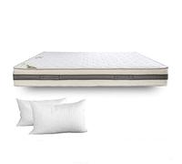 Evergreenweb - Materasso Memory Foam Matrimoniale 165x195 Alto 24 cm Onda MASSAGGIANTE Ortopedico Fodera Antiacaro Sfoderabile Traspirante Lastra Waterfoam Schiuma Ecologica 7 Zone Ergonomico Offerta