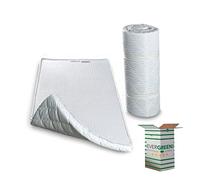 EVERGREENWEB Materasso Singolo 80x190 alto 5cm ARROTOLABILE Salvaspazio, Multiuso, Supporto Ergonomico, Ottimo materasso da Terra per Esercizi del Pavimento, Campeggio, Yoga, Stretching, ABS, Pilates