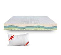 EVERGREENWEB - Materasso Singolo 80x190 in MEMORY FOAM Alto 20 cm Ortopedico con DISPOSITIVO MEDICO, Lastra Waterfoam AIR 7 Zone DOPPIO LATO Estivo Invernale Tessuto Sfoderabile