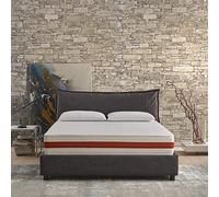 EVERGREENWEB Materasso Singolo 85x190 100% Made in Italy, portanza differenziata, Ortopedico Medio Rigido, Altezza 22 cm, Tessuto sfoderabile Anallergico, Antibatterico Traspirante |SLEEP PLUS