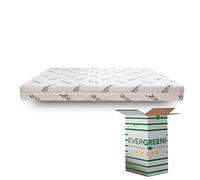 Evergreenweb - Materasso Singolo 90x190 Alto 18 cm in Lattice con Rivestimento Oli Aloe Vera Sfoderabile 7 Zone Differenziate rigidità Media Anallergico Antiacaro Antibatterico Traspirante Ergonomico