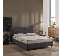 EVERGREENWEB Materasso Singolo 90x195 cm, Altezza 16 cm, in Waterfoam + Cuscino memory Omaggio, Indeformabile, tessuto Anallergico, Antibatterico e Antiacaro Traspirante 100% Made in Italy