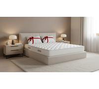 EVERGREENWEB Materasso Singolo 90x195 Memory Foam Alto 18 cm ORTOPEDICO lastra Water Foam Bio + CUSCINO Memory Foam GRATIS, Rigidità Media, Rivestimento Bianco Massaggiante ANALLERGICO x Reti e Letti