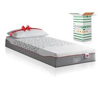 EVERGREENWEB Miglior Materasso Singolo 90x190 Alto 20 cm Memory Foam DISPOSITIVO MEDICO Ortopedico MASSAGGIANTE con Cuscino Letto GRATIS, Rivestimento SFODERABILE con Zip Lavabile Tessuto ANALLERGICO
