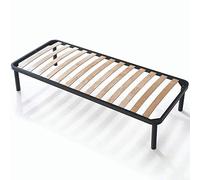 EVERGREENWEB - Miglior Rete Letto Una Piazza e Mezzo 120x200 a Doghe in Legno Ortopedica Alta 35 cm Rinforzata + Kit 4 Piedi Smontabili, Struttura in Ferro, Base da Incasso per Letti e Materassi SALDI