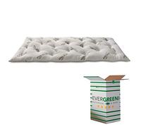 EVERGREENWEB MIGLIOR Topper Materasso Singolo 90x200 Alto 8 cm in Memory Foam e Fodera Aloe Vera Correttore Letto Rigido Coprimaterasso Imbottitura Fiocco 100% Effetto Piuma Morbido Futon Ortopedico