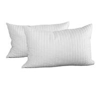 EVERGREENWEB - Migliore Coppia Cuscini Fiocco Memory Foam Ottimi per Dolori Cervicali Tessuto Traspirante 2 Guanciali Modello Saponetta 40x70 cm Cuscino per Il Collo Adatto a Tutti Materassi e Letti