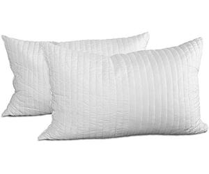EVERGREENWEB - Occasione! Coppia Cuscini Fiocco Memory 100% Ottimo per Dolori al Collo Cervicali, Antirussamento, Tessuto Traspirante 2 Guanciali Modello Saponetta 40x70cm, per Tutti Materassi e Letti