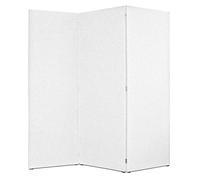 EVERGREENWEB Paravento Pieghevole di Design|Pannello divisorio per Ambienti, per casa, hotel, ufficio, bar|Separè Struttura Legno, Divisorio Richiudibile Pieghevole 4 Moduli 240x190 cm|col. Ghiaccio