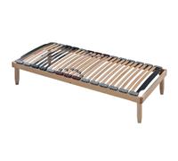 EVERGREENWEB Rete Letto a Doghe in Legno ORTOPEDICA Rinforzata + 4 Piedi GRATIS