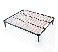 Evergreenweb - Rete Letto Matrimoniale 180x190 a Doghe in Legno Ortopedica, Rinforzata 4 Piedi Smontabili, Struttura in Ferro, Base da Incasso per Tutti Tipi di Letti e Materassi Offerta