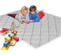 EVERGREENWEB - Tappetino da Gioco per Bambini e Neonati grande 160x200 cm colore Grigio Copertina da Pavimento Imbottita in Schiuma Morbida Tessuto Anallergico Materassino da Terra Pieghevole Lavabile