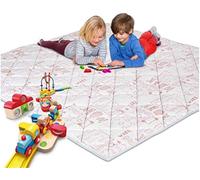 EVERGREENWEB - Tappetino da Gioco per Bambini e Neonati grande 200x200 cm color Rosa, Copertina da Pavimento Imbottita in Schiuma Morbida, Tessuto Anallergico, Materassino da Terra Pieghevole Lavabile