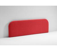 EVERGREENWEB Testata Letto Matrimoniale Imbottita, Testiera in Tessuto Antimacchia Stondata in Foam e interno in puro legno per letto 160x190, Testata letto muro, Realizzata in Italia | Rosso