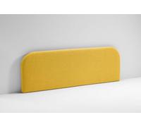 EVERGREENWEB Testata Letto Matrimoniale Imbottita, Testiera in Tessuto Antimacchia Stondata in Foam e interno in puro legno per letto 160x190, Testata letto muro, Realizzata in Italia | Senape